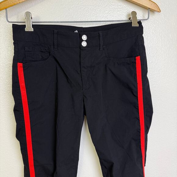 Anatomie Luisa Stripe Pants Womens Small Black Travel Stretch Lightweight 26" - Picture 4 of 12